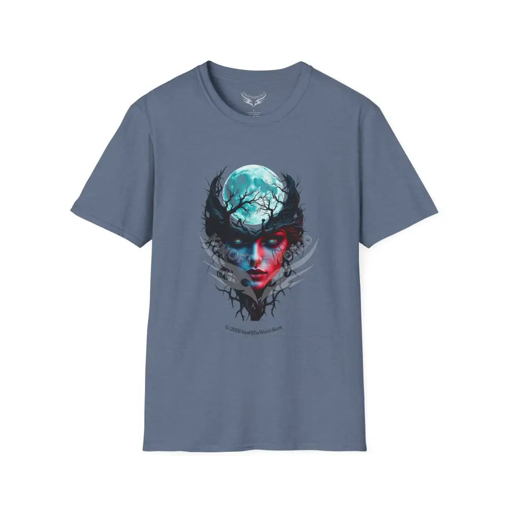 Moon Branch Empowered Lady Tee - Softstyle T-Shirt Heather Indigo / S T-Shirt