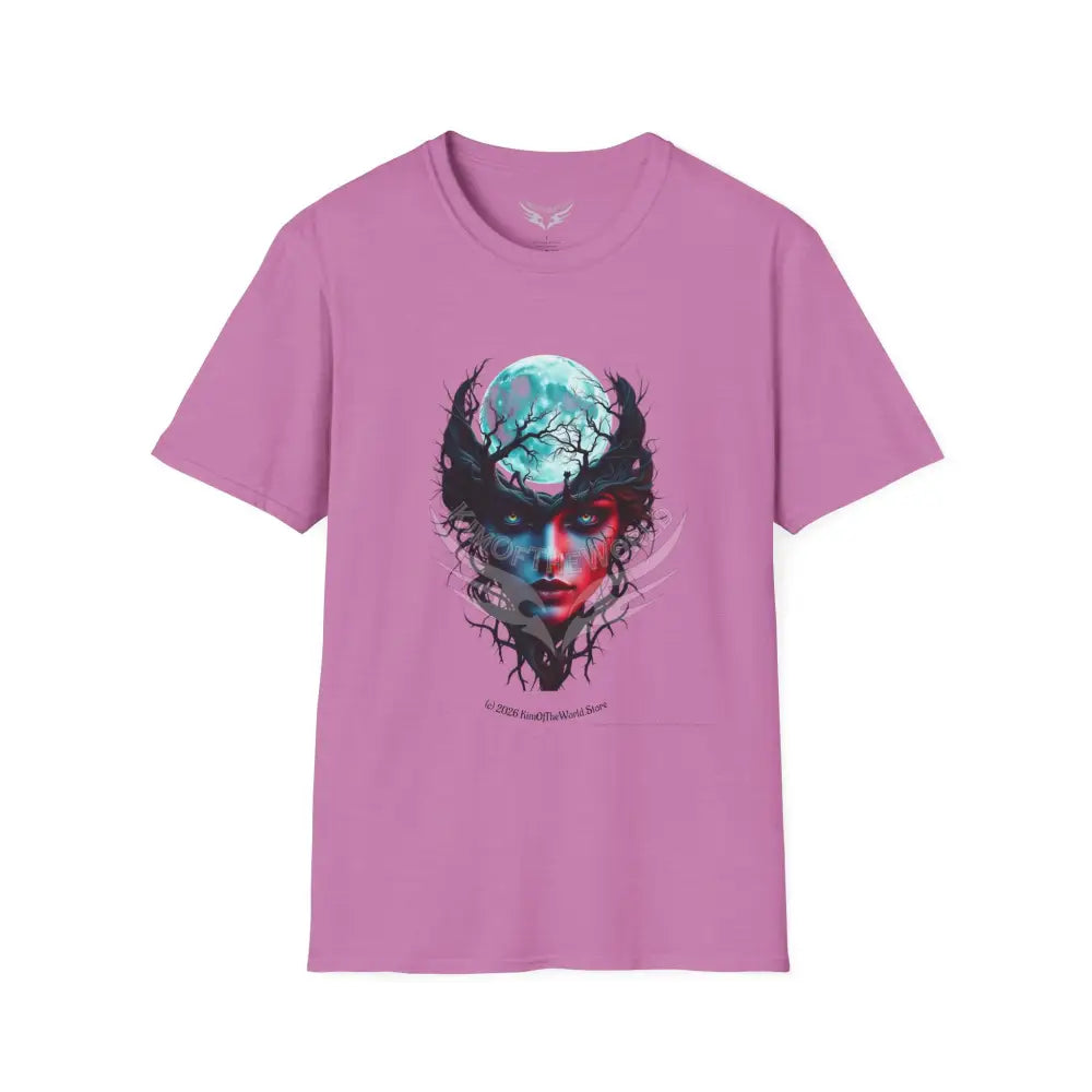 Moon Branch Empowered Lady Tee - Softstyle T-Shirt Heather Radiant Orchid / S T-Shirt