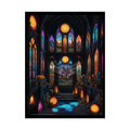 MultiLevel Cathedral 3D House Art Poster — Antique Trinkets & Cabinets Art Print 18″ x 24″ (Vertical) / Semi Glossy
