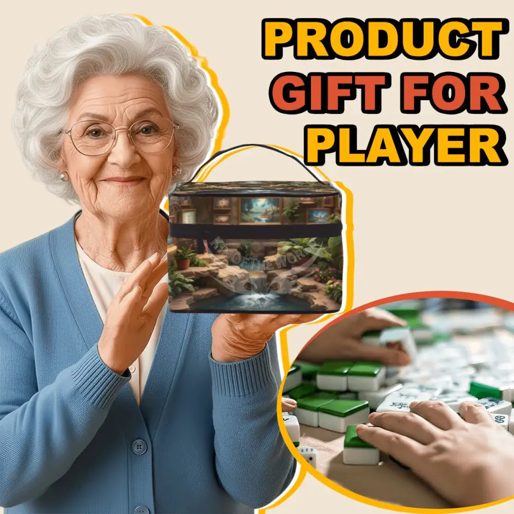 Cosmetic Craft Bag - One Size - Mahjong