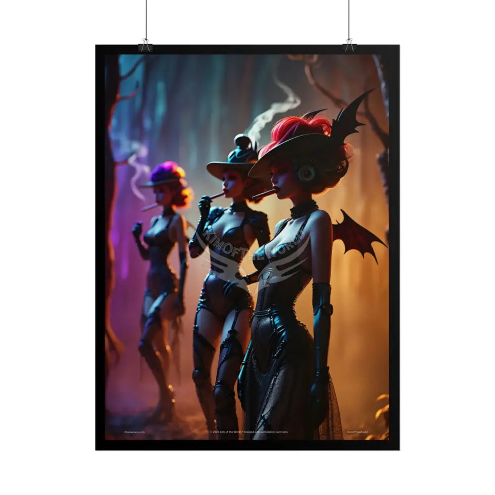 Naughty Anime Smoking Fairy Faerie Fae Forest Fest - Wall Art Posters Poster