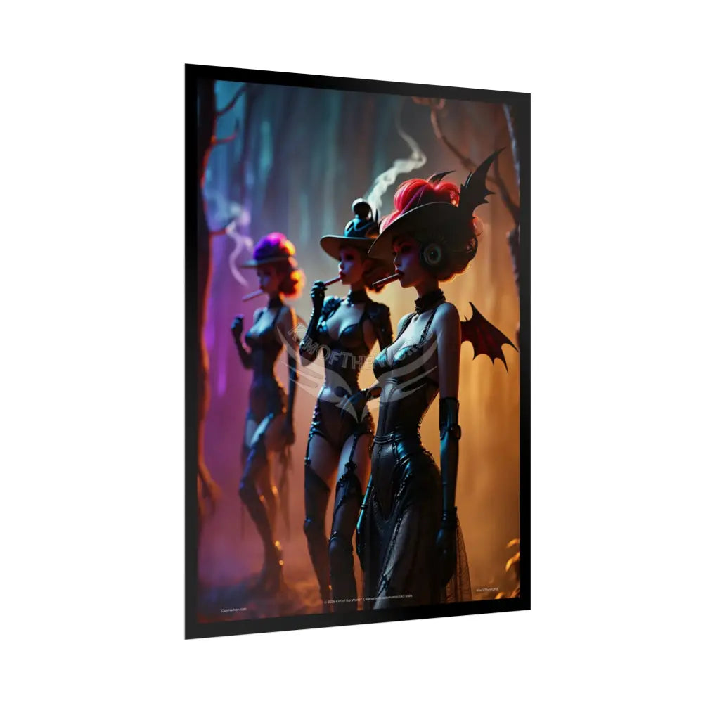 Naughty Anime Smoking Fairy Faerie Fae Forest Fest - Wall Art Posters Poster