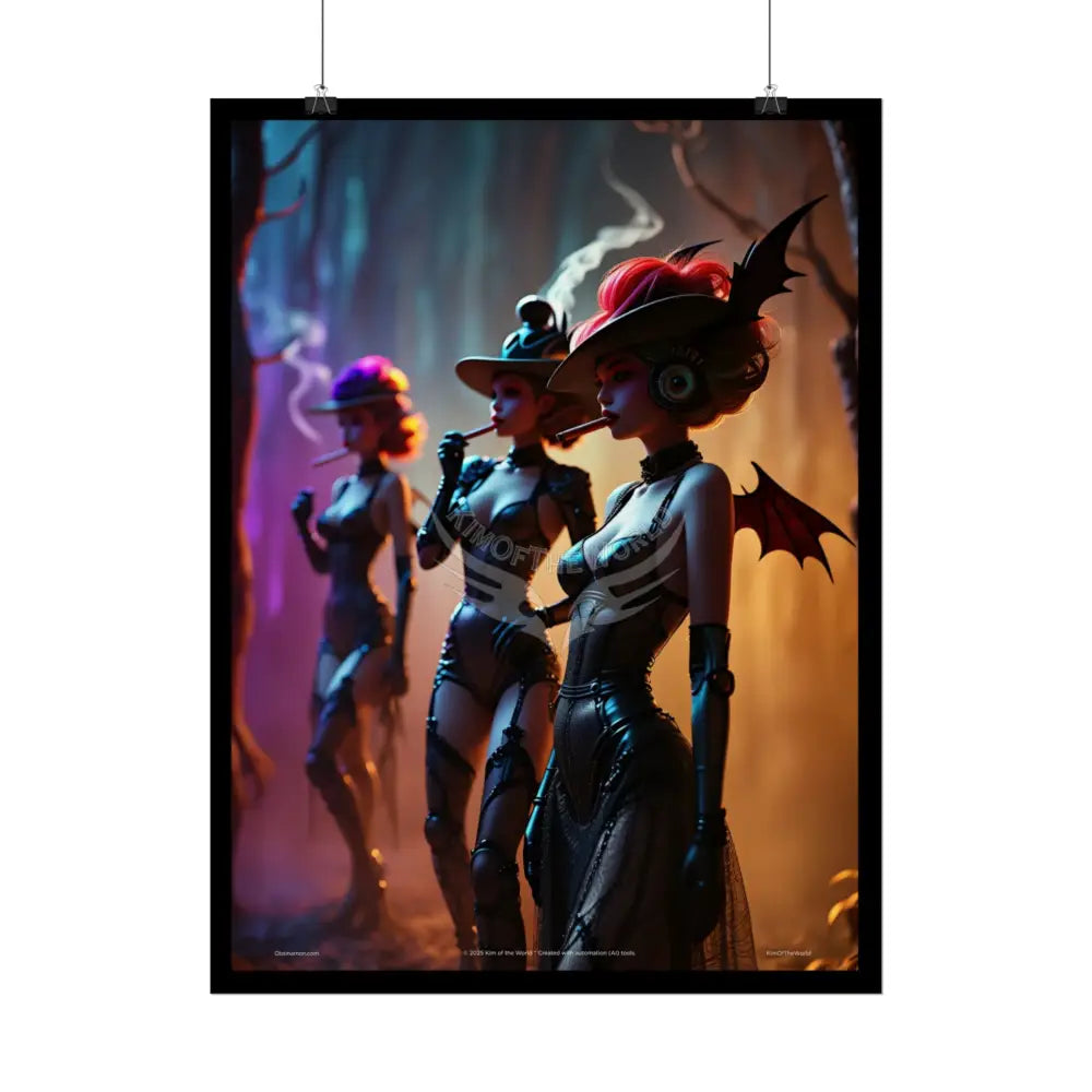 Naughty Anime Smoking Fairy Faerie Fae Forest Fest - Wall Art Posters Poster