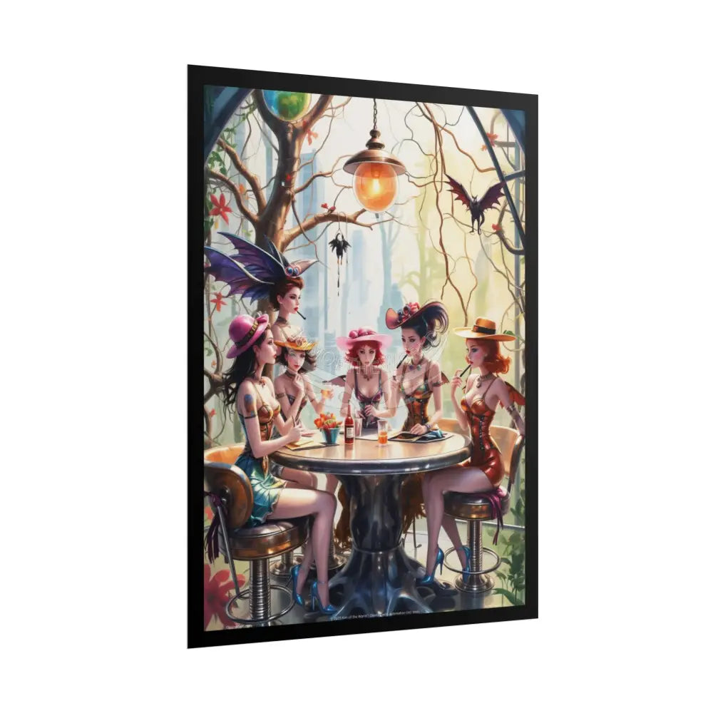 Naughty Anime Smoking Fairy Faerie Fae Forest Fest - Wall Art Posters Poster