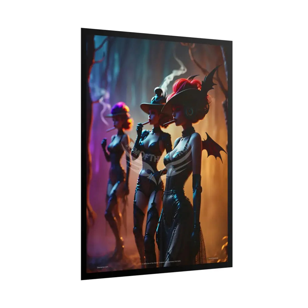 Naughty Anime Smoking Fairy Faerie Fae Forest Fest - Wall Art Posters Poster