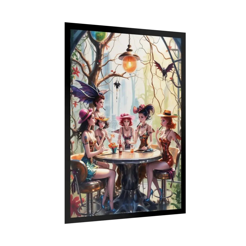 Naughty Anime Smoking Fairy Faerie Fae Forest Fest - Wall Art Posters Poster
