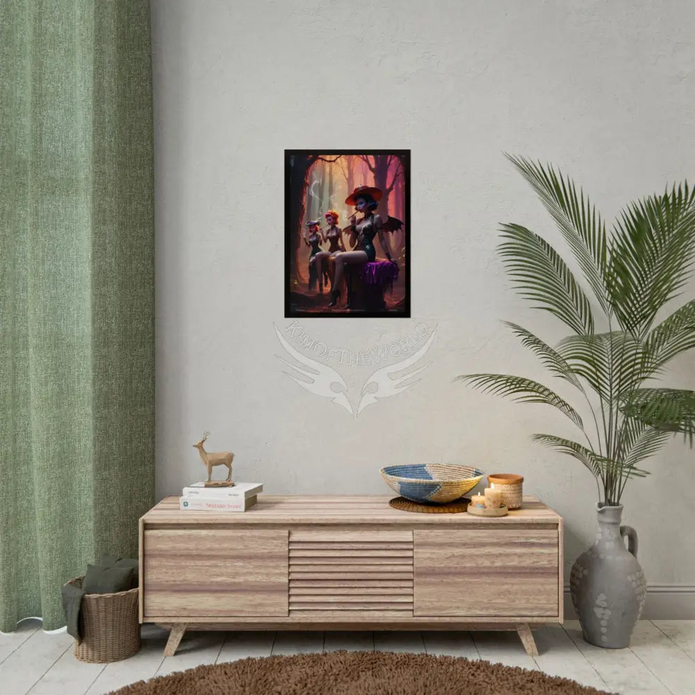 Naughty Anime Smoking Fairy Faerie Fae Forest Fest - Wall Art Posters Poster