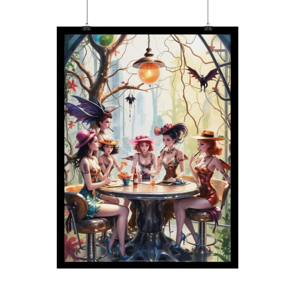 Naughty Anime Smoking Fairy Faerie Fae Forest Fest - Wall Art Posters Poster