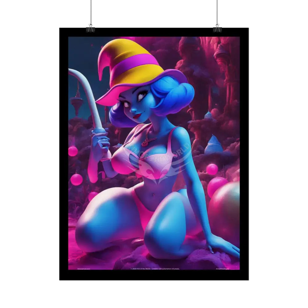 Naughty Cartoon Nymphs Artistic Empowerment Woman Art Poster Print Poster