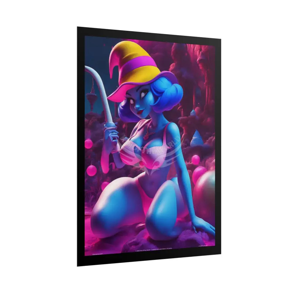 Naughty Cartoon Nymphs Artistic Empowerment Woman Art Poster Print Poster