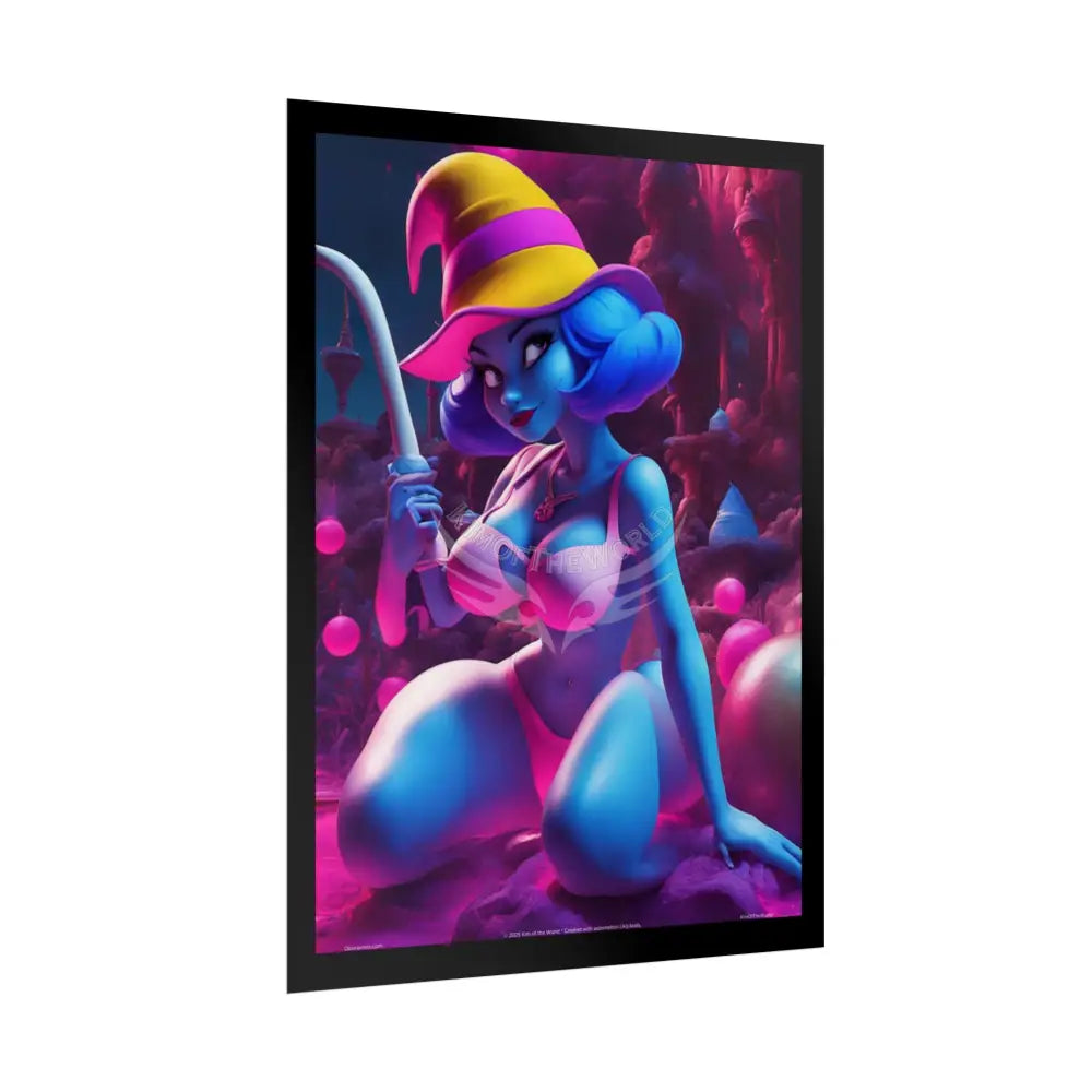 Naughty Cartoon Nymphs Artistic Empowerment Woman Art Poster Print Poster