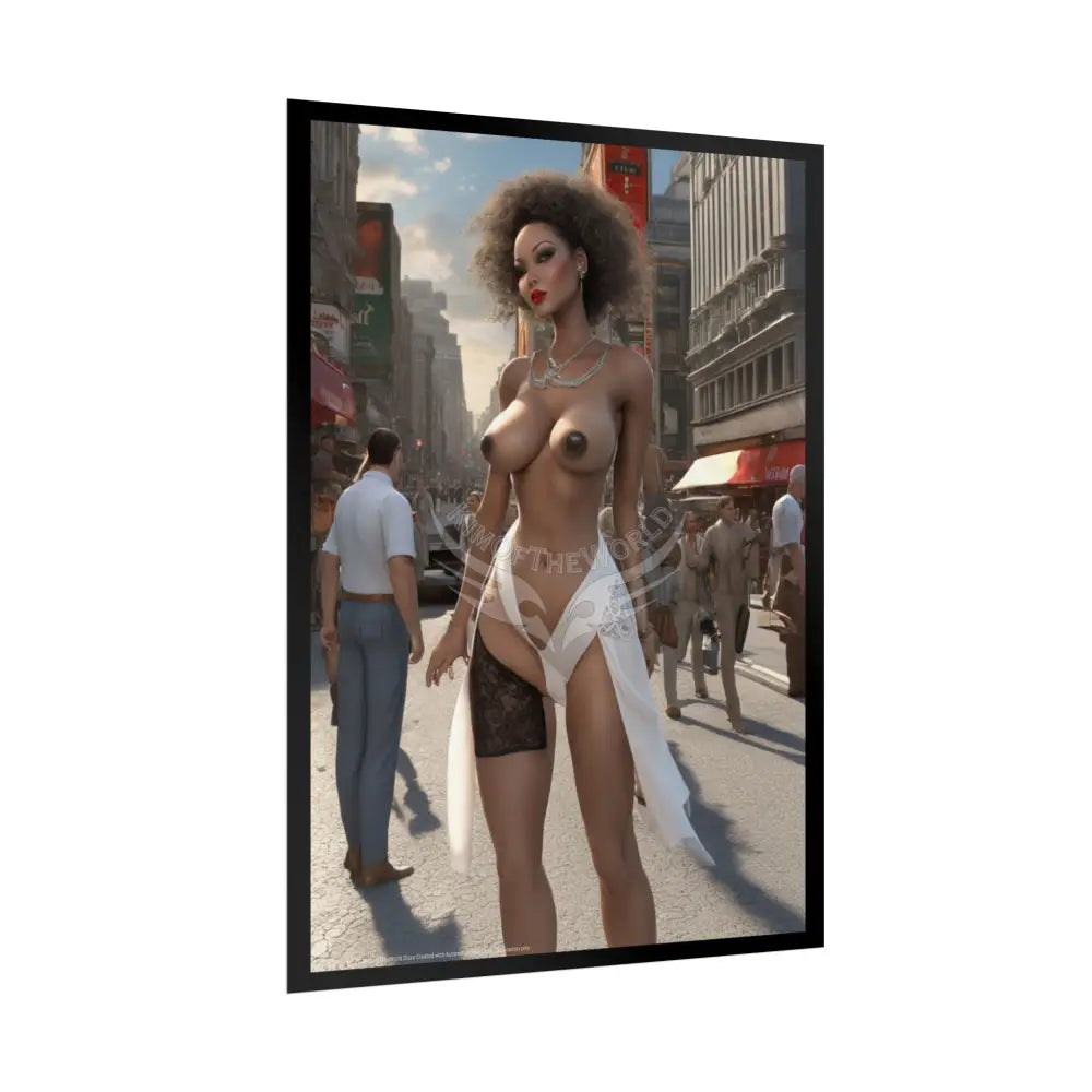 Naughty Topless AI Girls & Nymphs Rolled Poster Poster