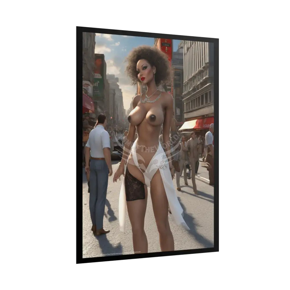 Naughty Topless AI Girls & Nymphs Rolled Poster Poster