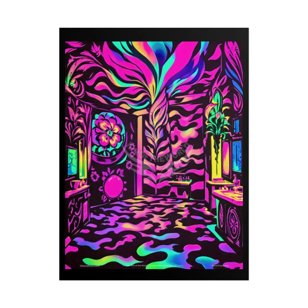 Noen Interiors Pattern Window Form Prints — Rolled Poster Set 18″ x 24″ (Vertical) / Matte Poster