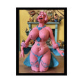 Novelty Rolled Poster — ’Big Mama’ Playful Busty Clay Sculpture Print for Man Cave 18″ x 24″ (Vertical) / Semi Glossy
