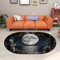 Oceanview Full Moon Window Multiple Sizes Oval Area Rug 60’’x36’’ Rugs & Mats
