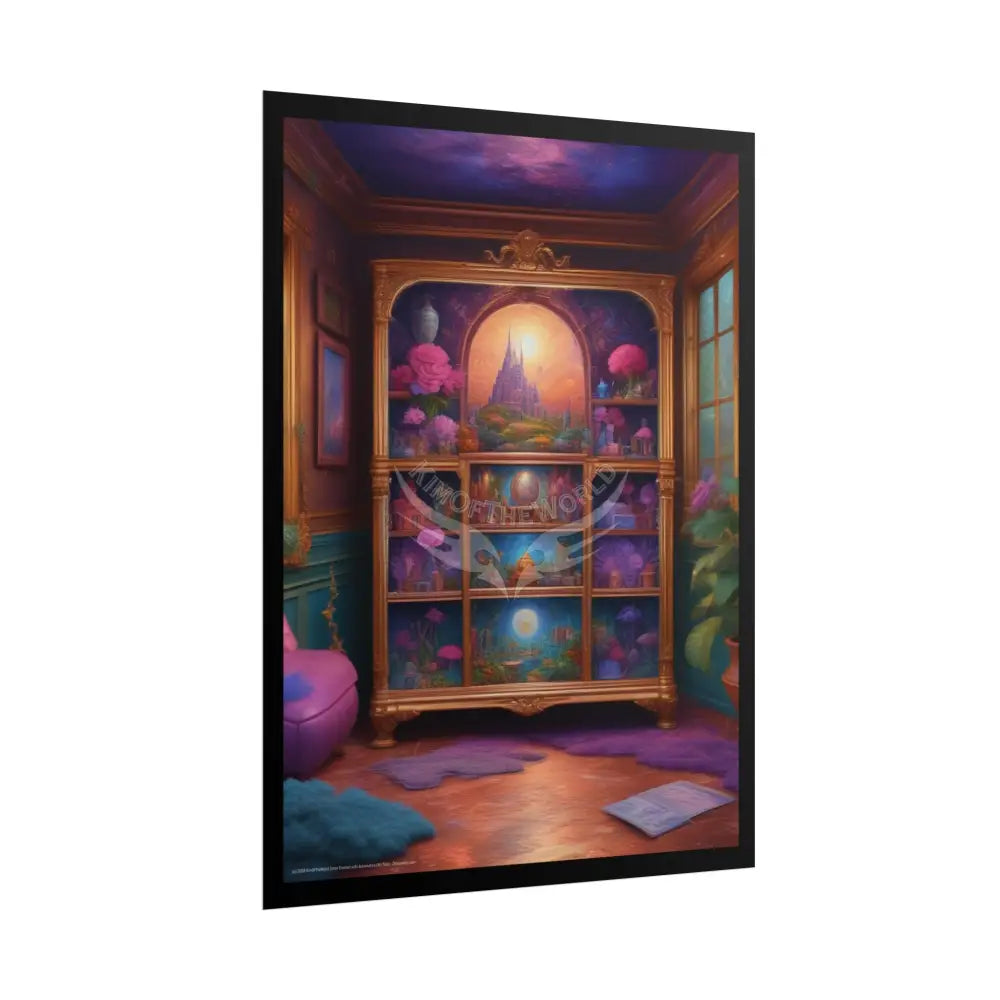 Orchid Treasure Box Rolled Poster — Botanical Wall Art Print Poster