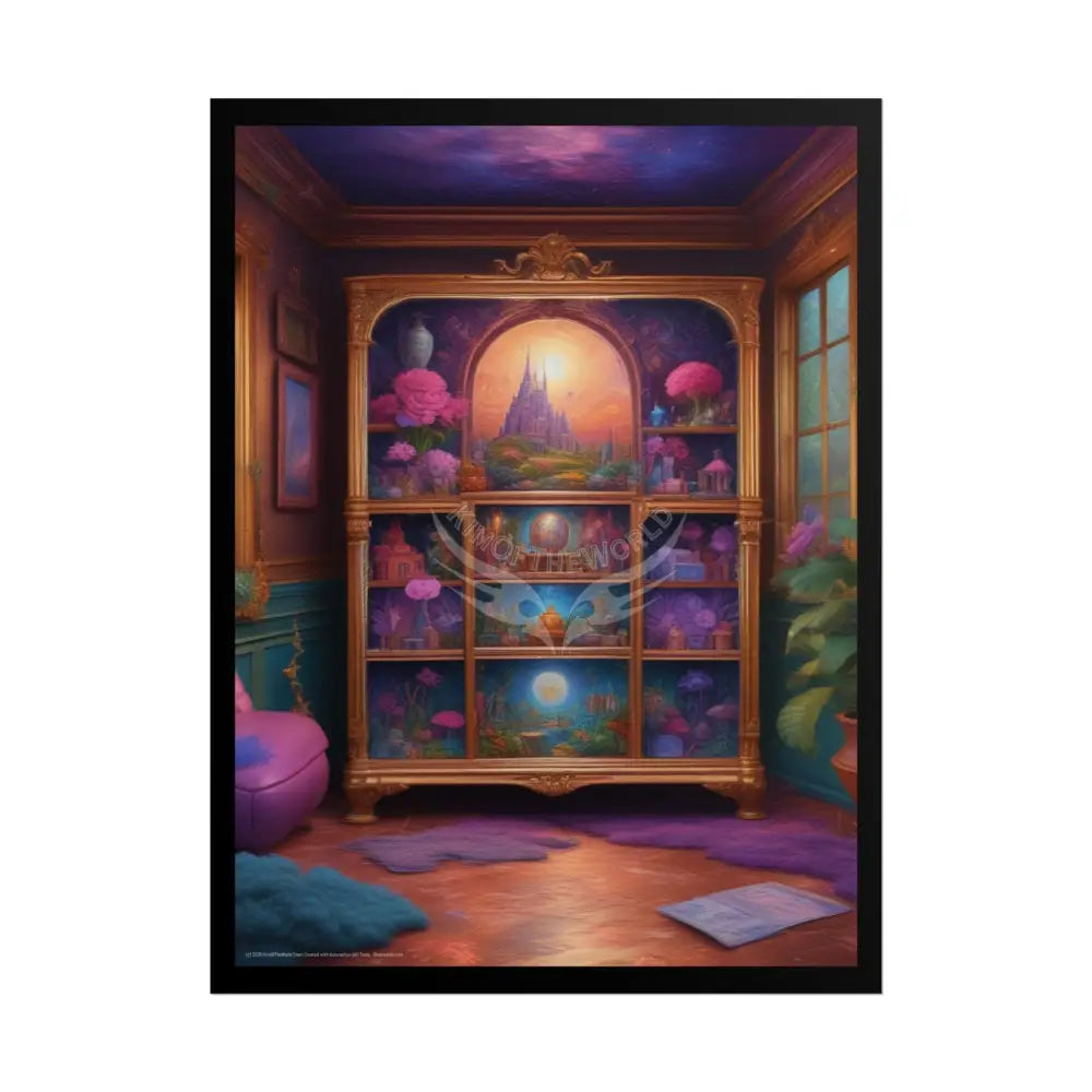 Orchid Treasure Box Rolled Poster — Botanical Wall Art Print 18″ x 24″ (Vertical) / Matte Poster