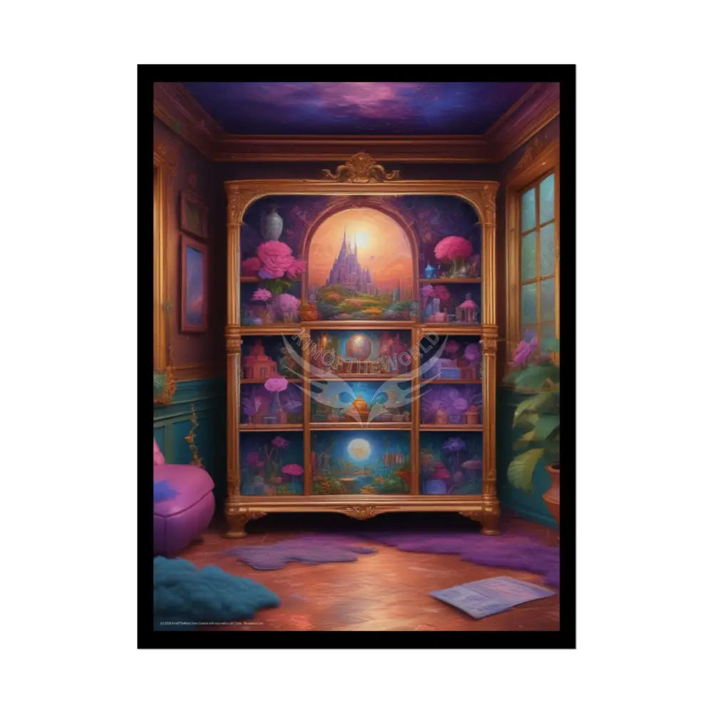 Orchid Treasure Box Rolled Poster — Botanical Wall Art Print 18″ x 24″ (Vertical) / Semi Glossy Poster