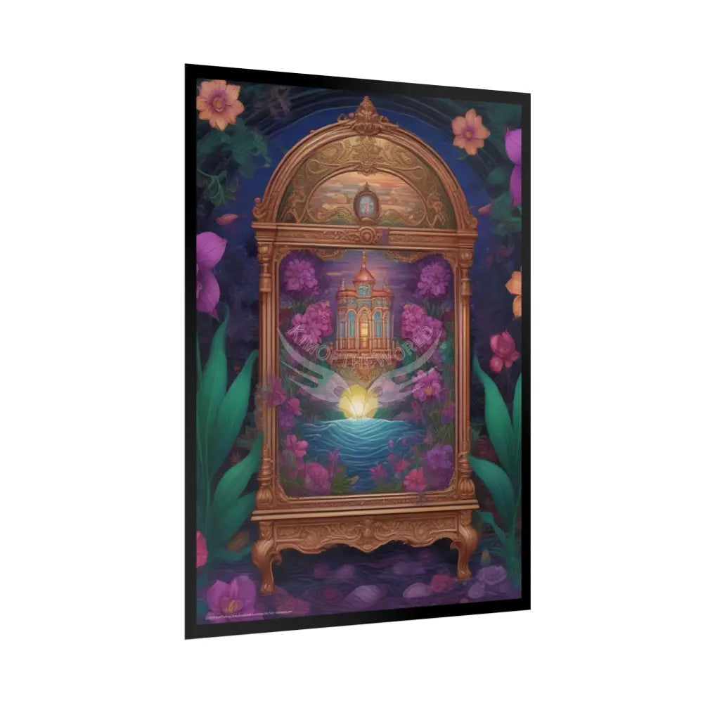 Orchid Treasure Box Rolled Poster — Botanical Wall Art Print Poster