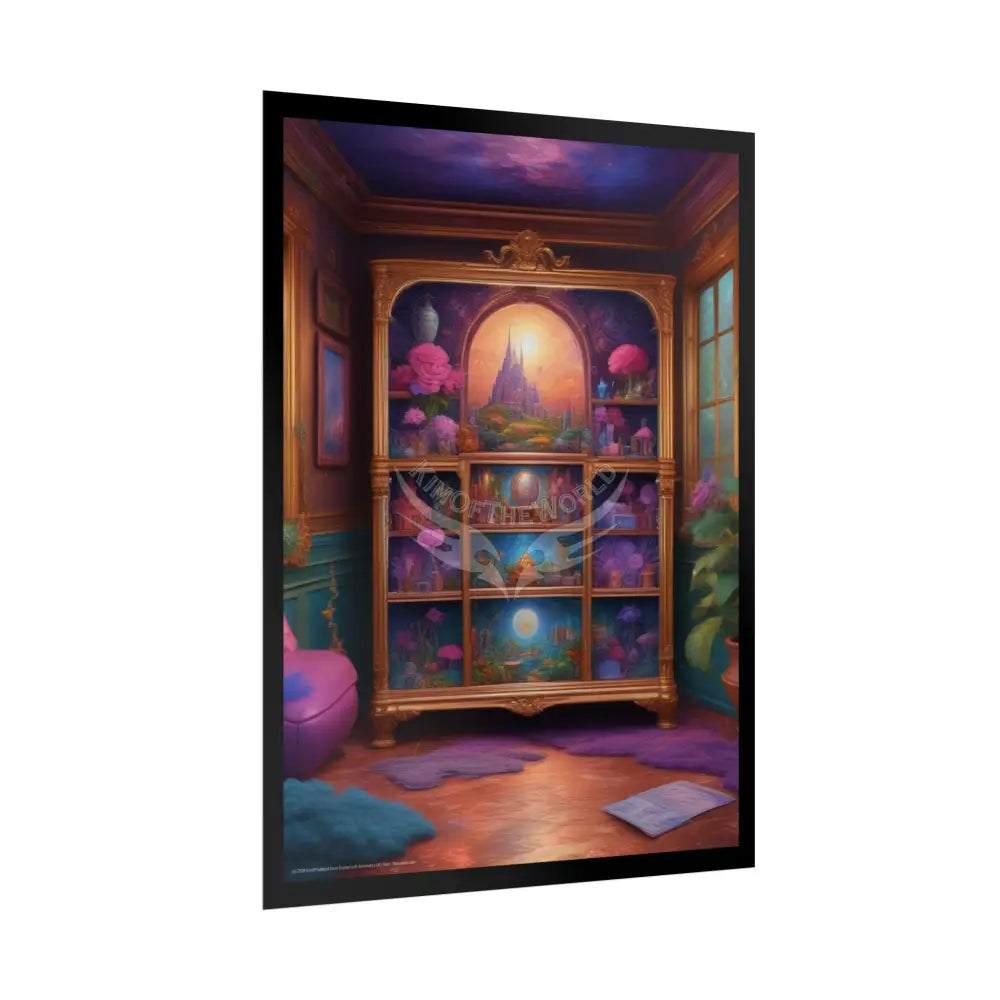 Orchid Treasure Box Rolled Poster — Botanical Wall Art Print Poster