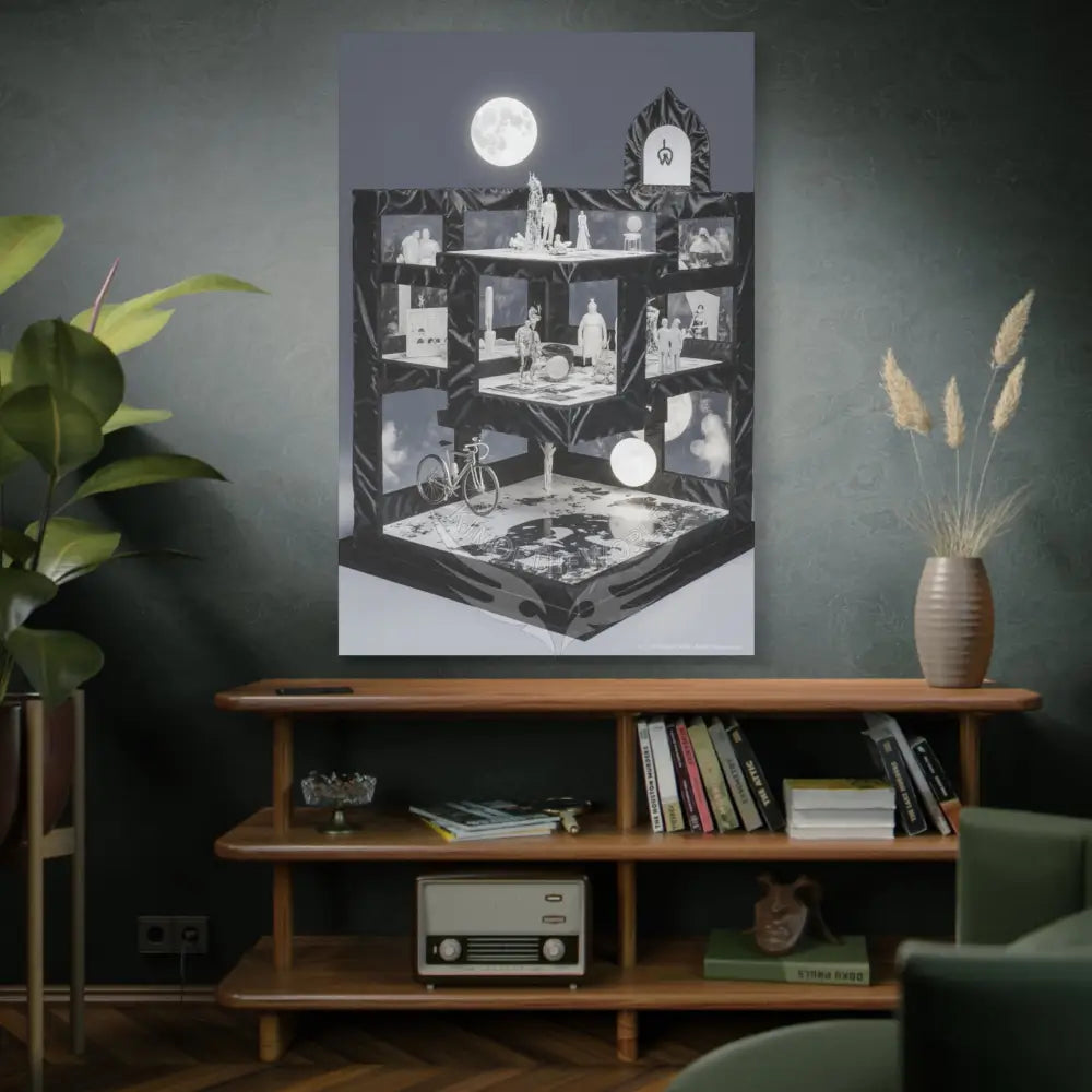Other-Worldly Mult-Level Fantasy Matte Stretched Canvas Wall Art 40’’ x 60’’ (Vertical) / 1.25’’ Canvas