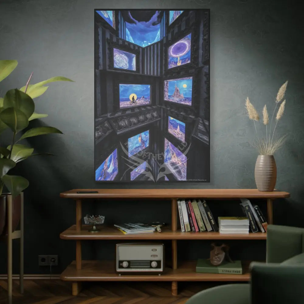 Other-Worldly Multi-Level Fantasy Matte Stretched Canvas Wall Art 40’’ x 60’’ (Vertical) / 1.25’’ Canvas