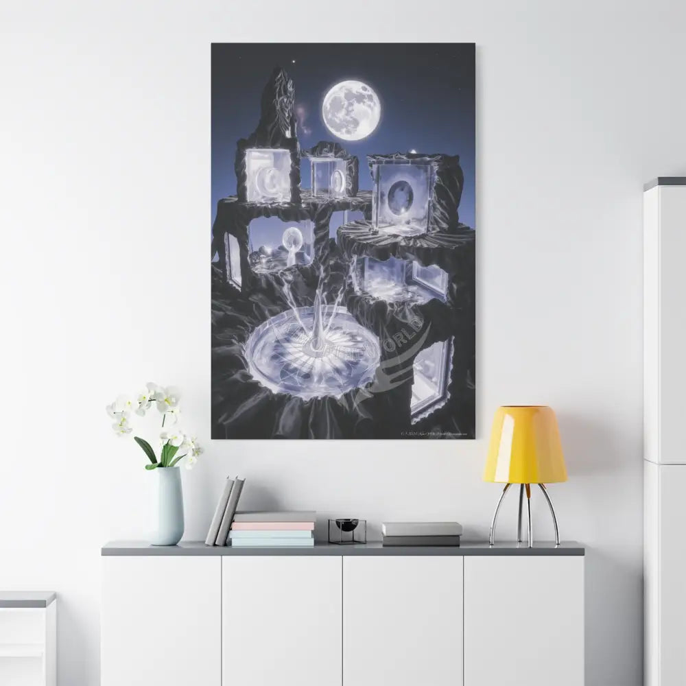 Other Worldly Multi Level Fantasy Matte Stretched Canvas Wall Art 40’’ x 60’’ (Vertical) / 1.25’’ Canvas