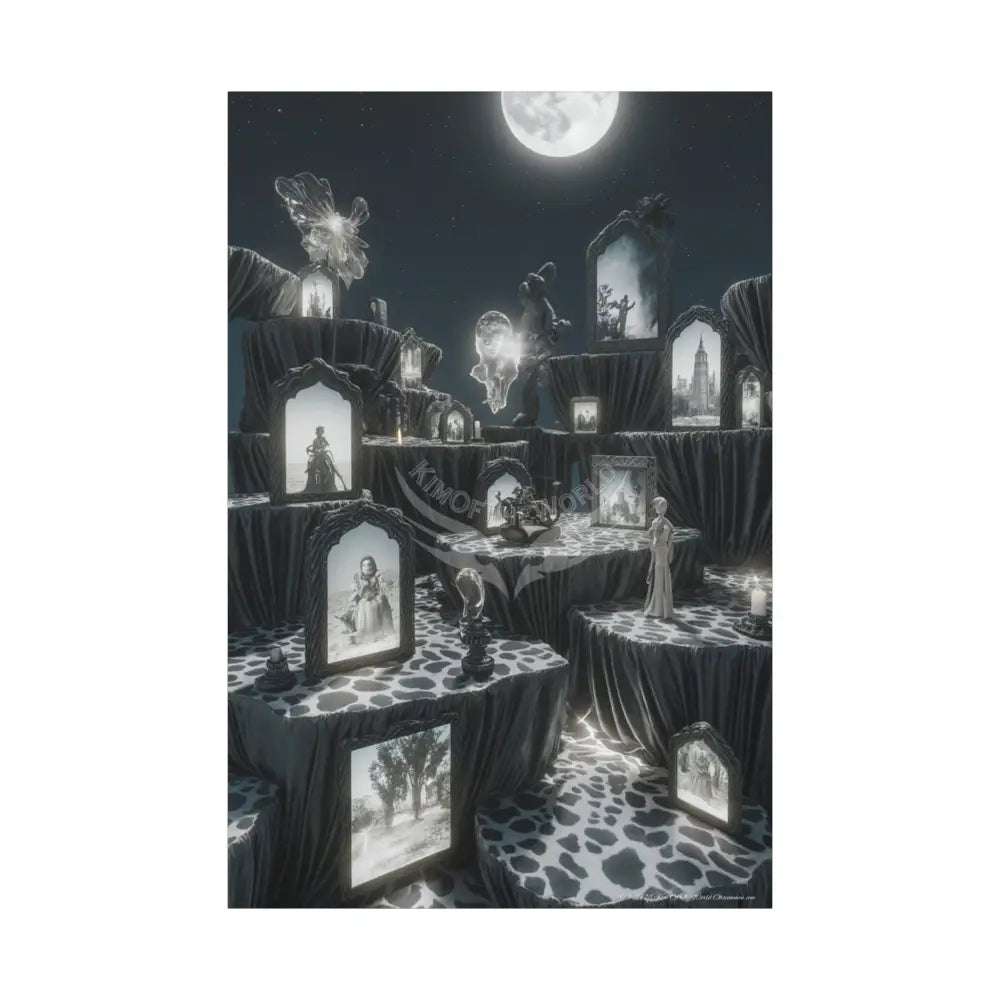 Other-Worldly Multi-Level Fantasy Matte Stretched Canvas Wall Art 40’’ x 60’’ (Vertical) / 1.25’’ Canvas