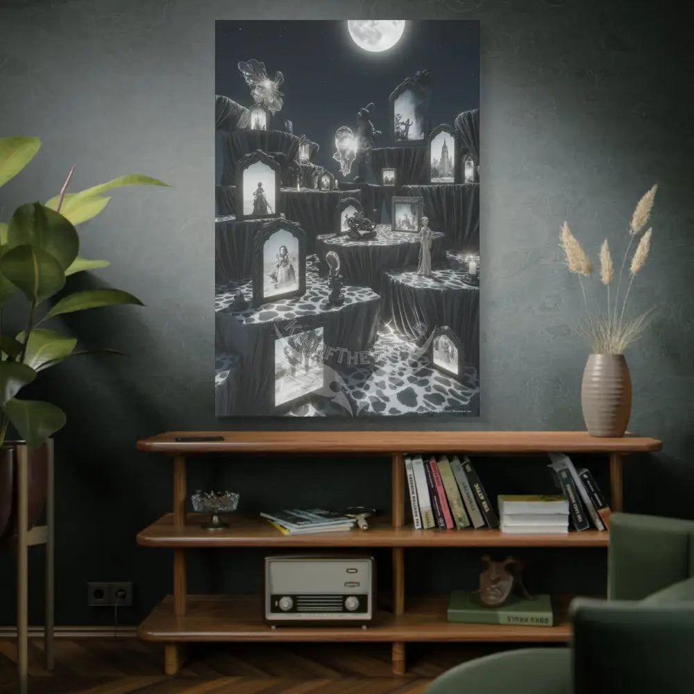 Other-Worldly Multi-Level Fantasy Matte Stretched Canvas Wall Art 40’’ x 60’’ (Vertical) / 1.25’’ Canvas