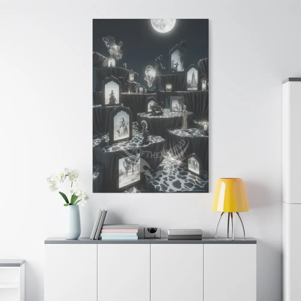 Other-Worldly Multi-Level Fantasy Matte Stretched Canvas Wall Art 40’’ x 60’’ (Vertical) / 1.25’’ Canvas