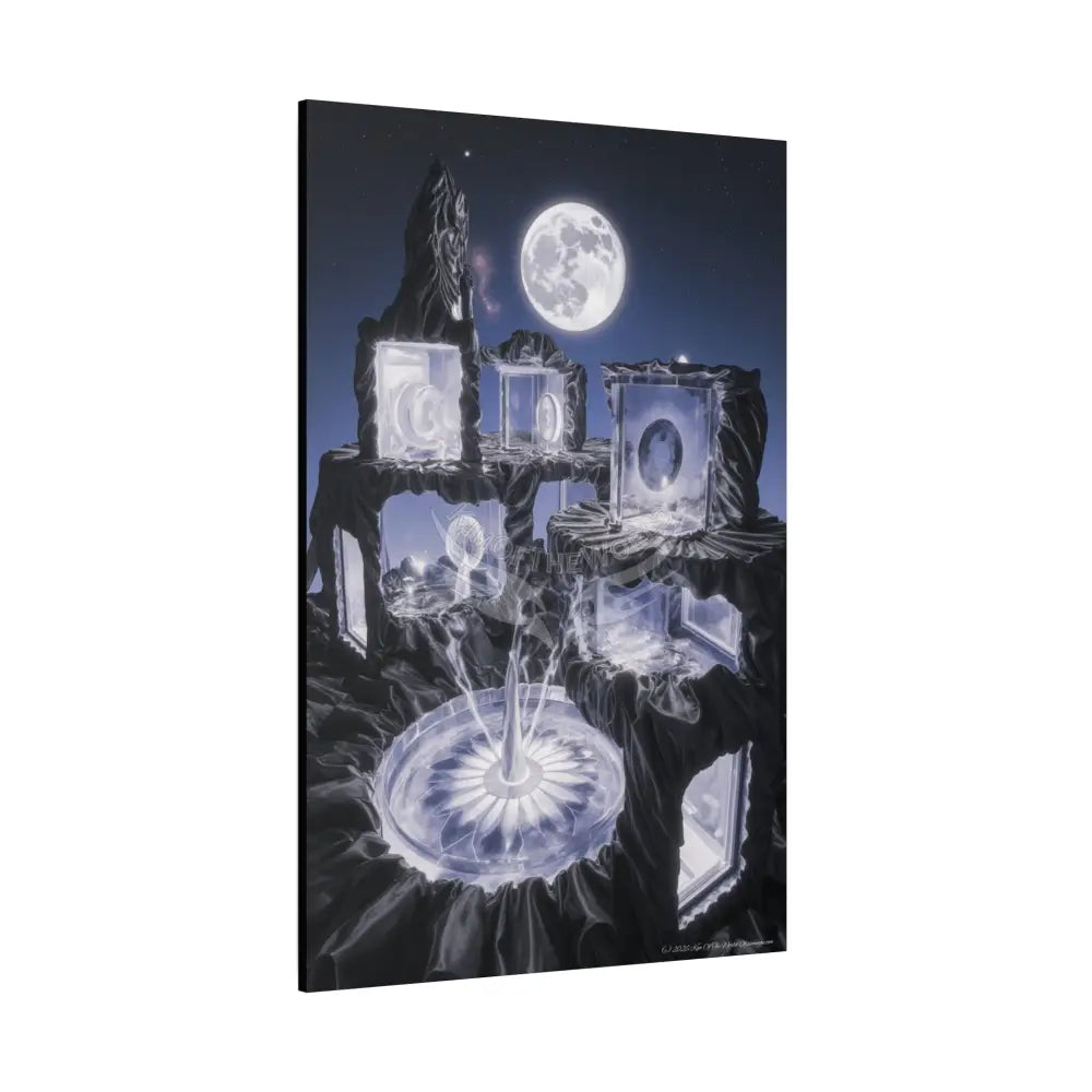 Other Worldly Multi Level Fantasy Matte Stretched Canvas Wall Art 40’’ x 60’’ (Vertical) / 1.25’’ Canvas