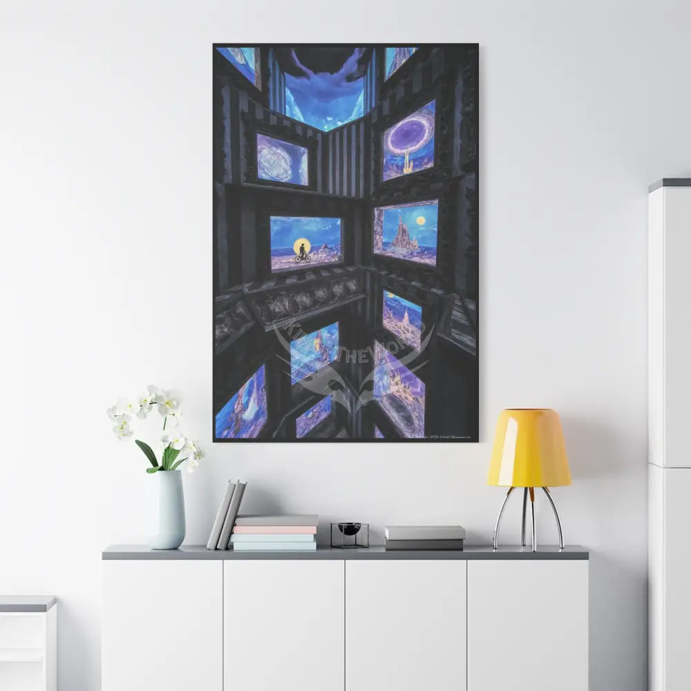 Other-Worldly Multi-Level Fantasy Matte Stretched Canvas Wall Art 40’’ x 60’’ (Vertical) / 1.25’’ Canvas