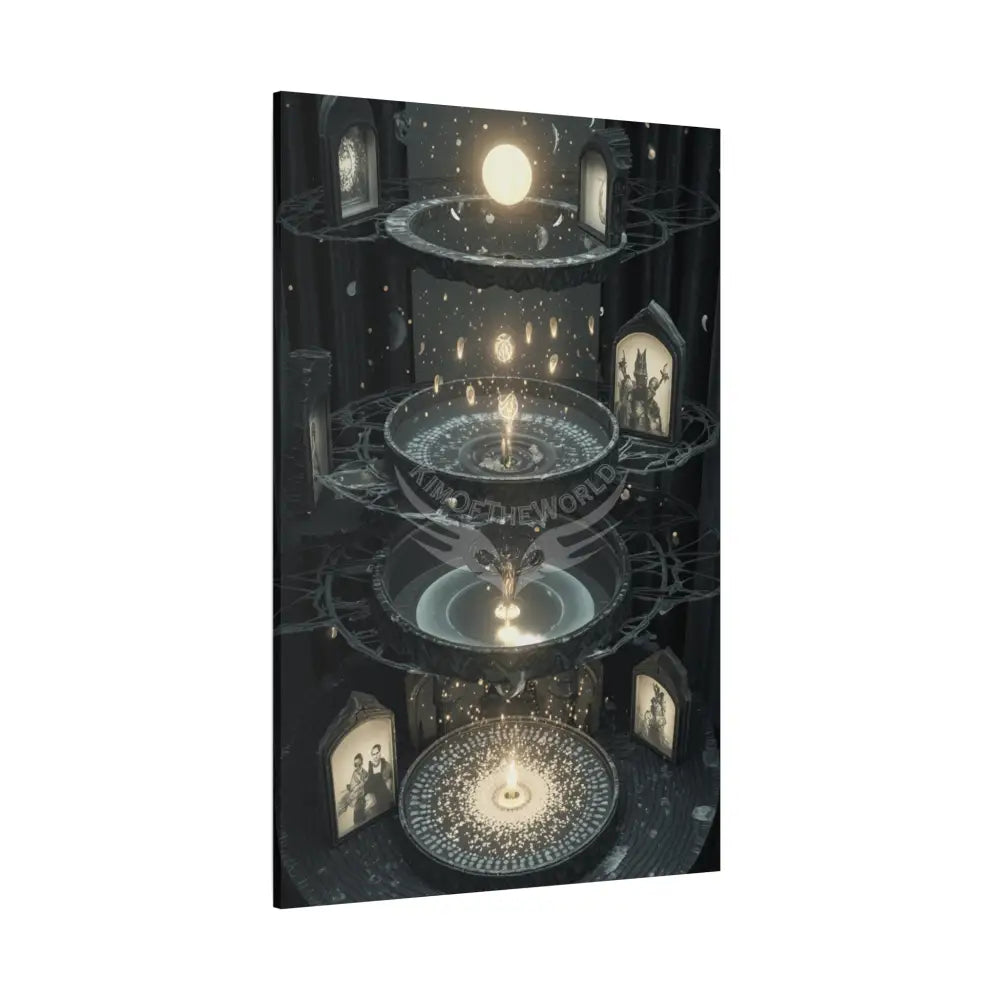 Other Worldly Multi Level Fantasy Matte Stretched Canvas Wall Art 40’’ x 60’’ (Vertical) / 1.25’’ Canvas