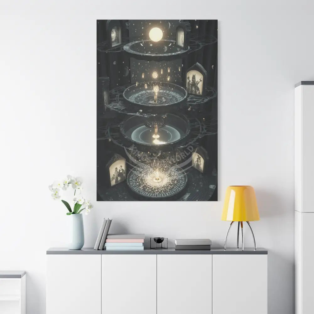 Other Worldly Multi Level Fantasy Matte Stretched Canvas Wall Art 40’’ x 60’’ (Vertical) / 1.25’’ Canvas