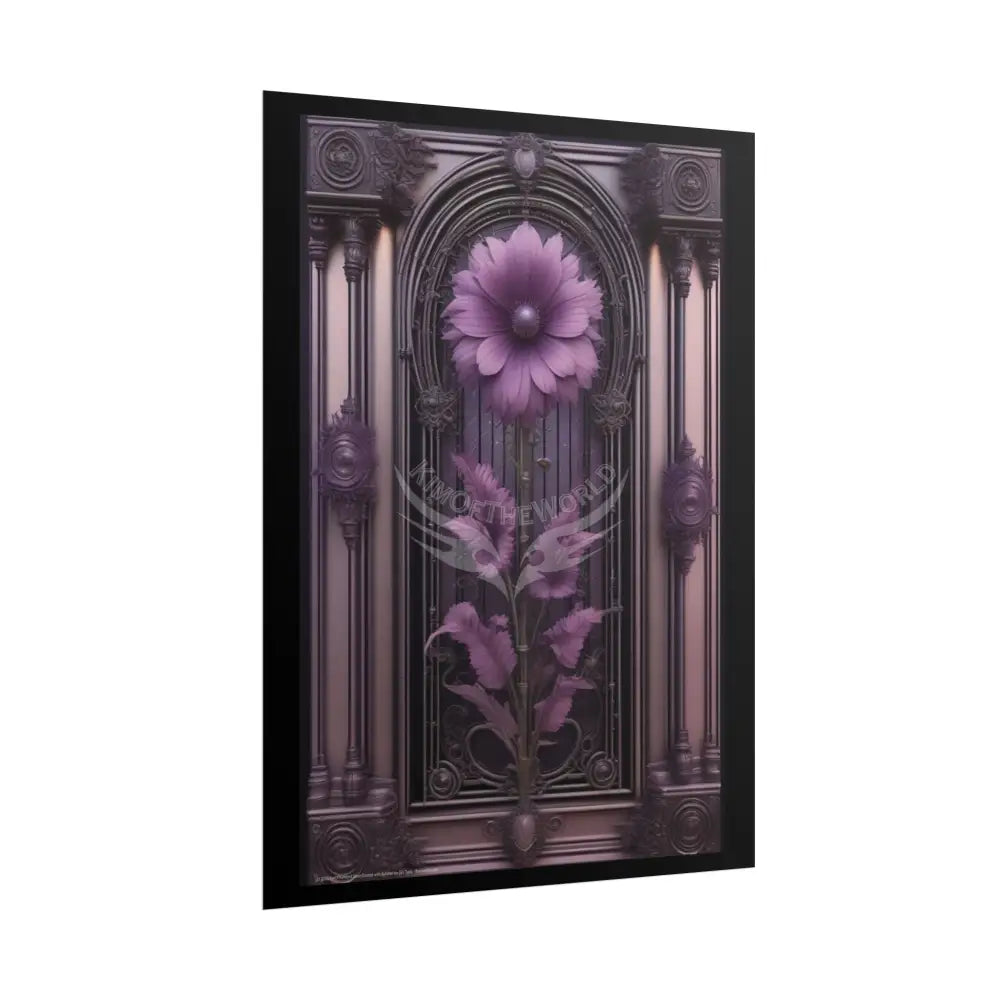 Palace Purple Floral Poster — Antique Trinkets & Cabinets Art Print Poster