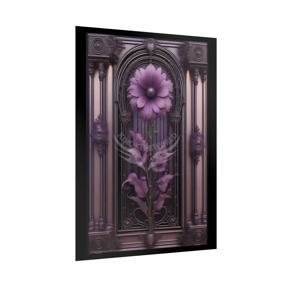 Palace Purple Floral Poster — Antique Trinkets & Cabinets Art Print Poster