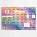 Pastel Tie Dye Colorful Tool and Craft Organizer 6 PCS Pegboard Kit 11’’x11’’x6pcs Home Accessories