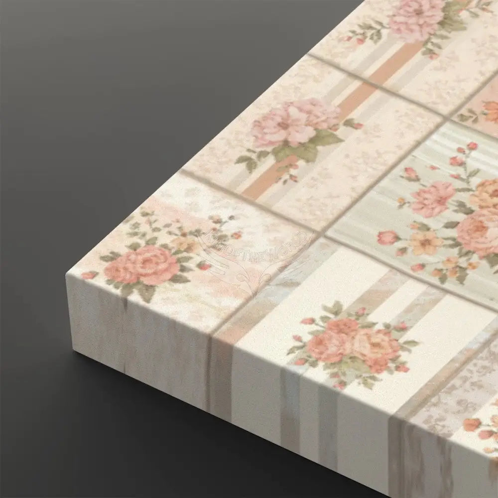 Peach Checks Home Decor 3 Panels Canvas Prints Wall Art (Set F) 20’’x32’’x3pcs Wall Art