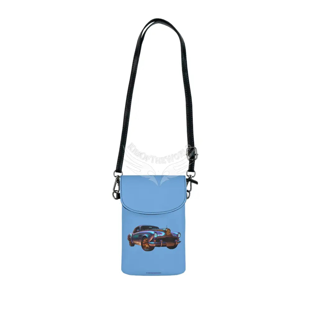 Personalized or Not Iridescent Rolls Karman Ghia Mashup Cell Phone Wallet — Small Crossbody Phone Purse 7.5’’ × 4.9’’ ×