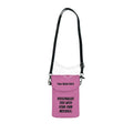 Personalized or Not - Leather Pink Cell Phone Purse Wallet — Small Crossbody Phone Purse 7.5’’ × 4.9’’ × 1’’ Bags