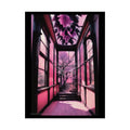 Pink Funky Cherry-Blossom Interior Portal Poster 18″ x 24″ (Vertical) / Semi Glossy Poster