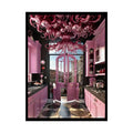 Pink Funky Cherry-Blossom Kitchen Interior Portal Poster 18″ x 24″ (Vertical) / Semi Glossy Poster