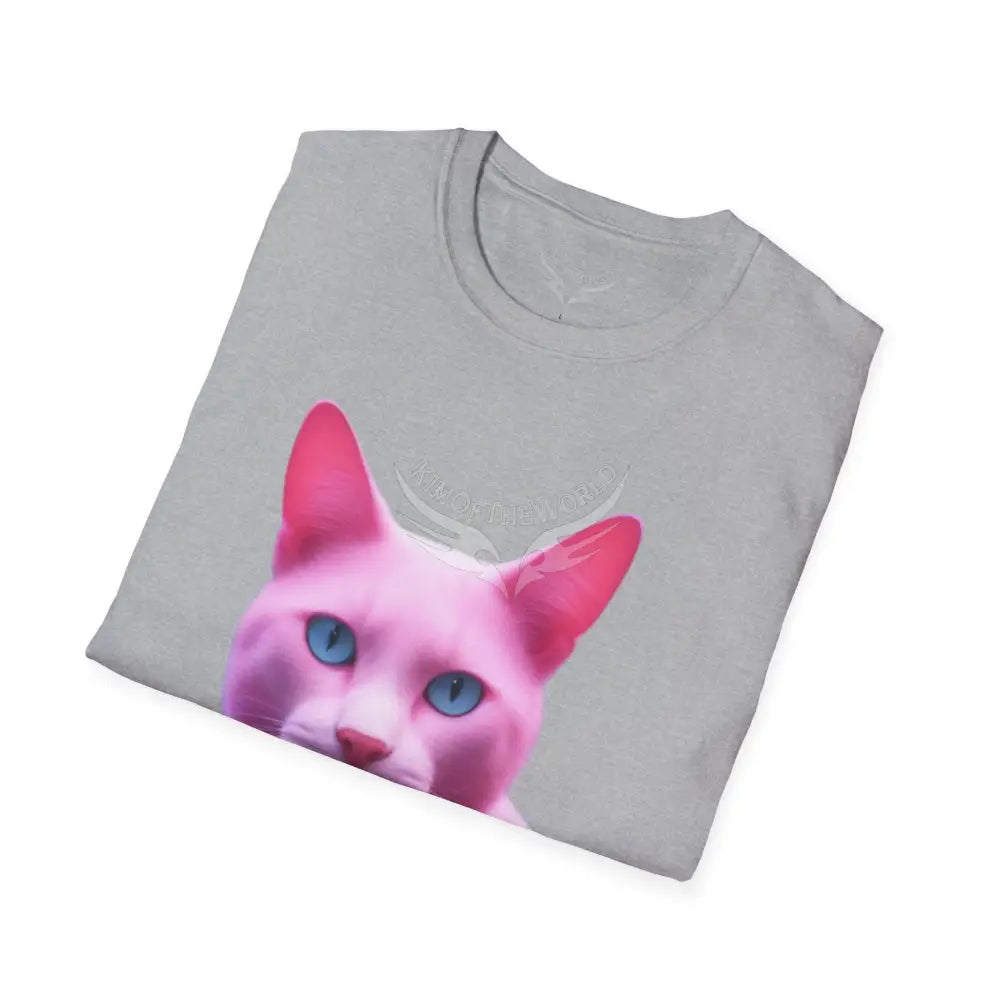 Pink Kitty Cat Parent Tee - Softstyle T-Shirt T-Shirt