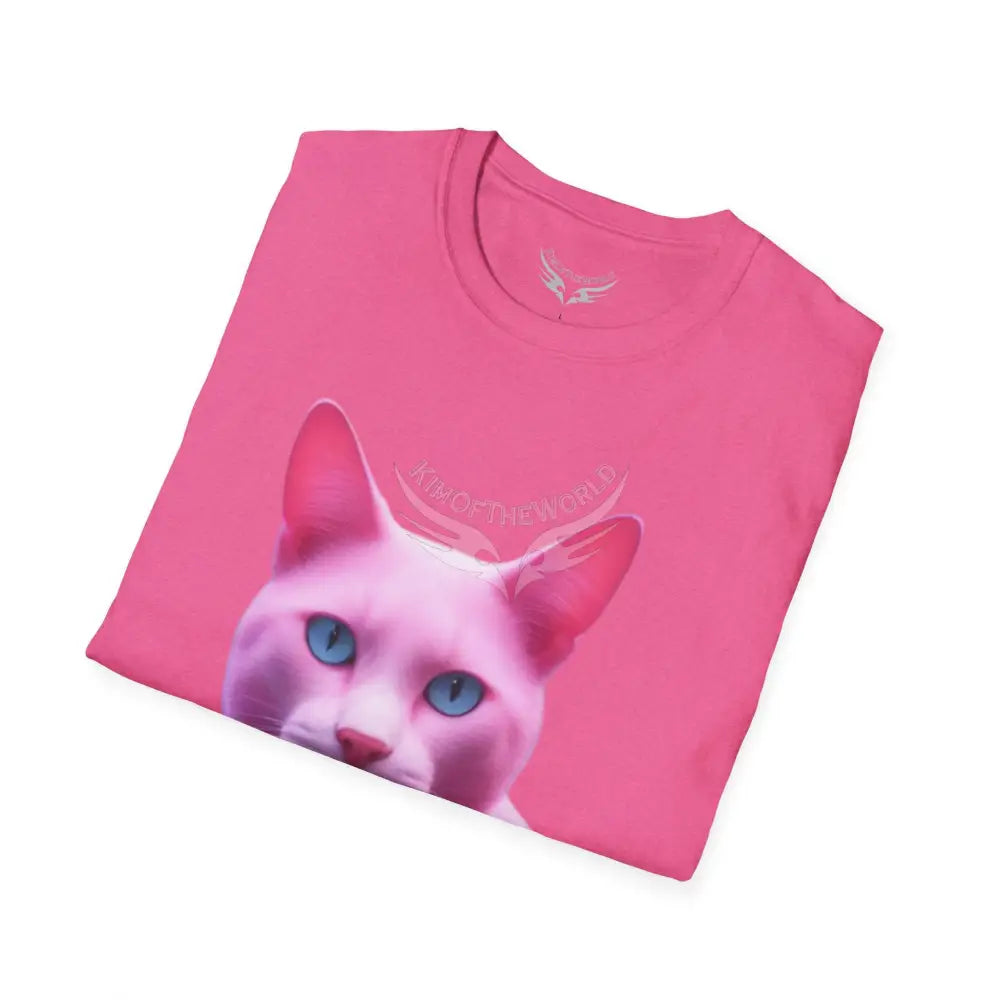 Pink Kitty Cat Parent Tee - Softstyle T-Shirt T-Shirt