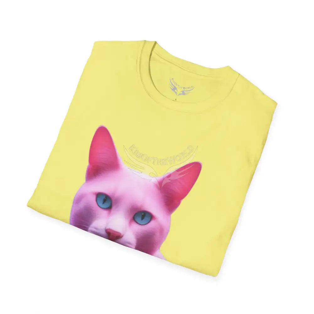 Pink Kitty Cat Parent Tee - Softstyle T-Shirt T-Shirt