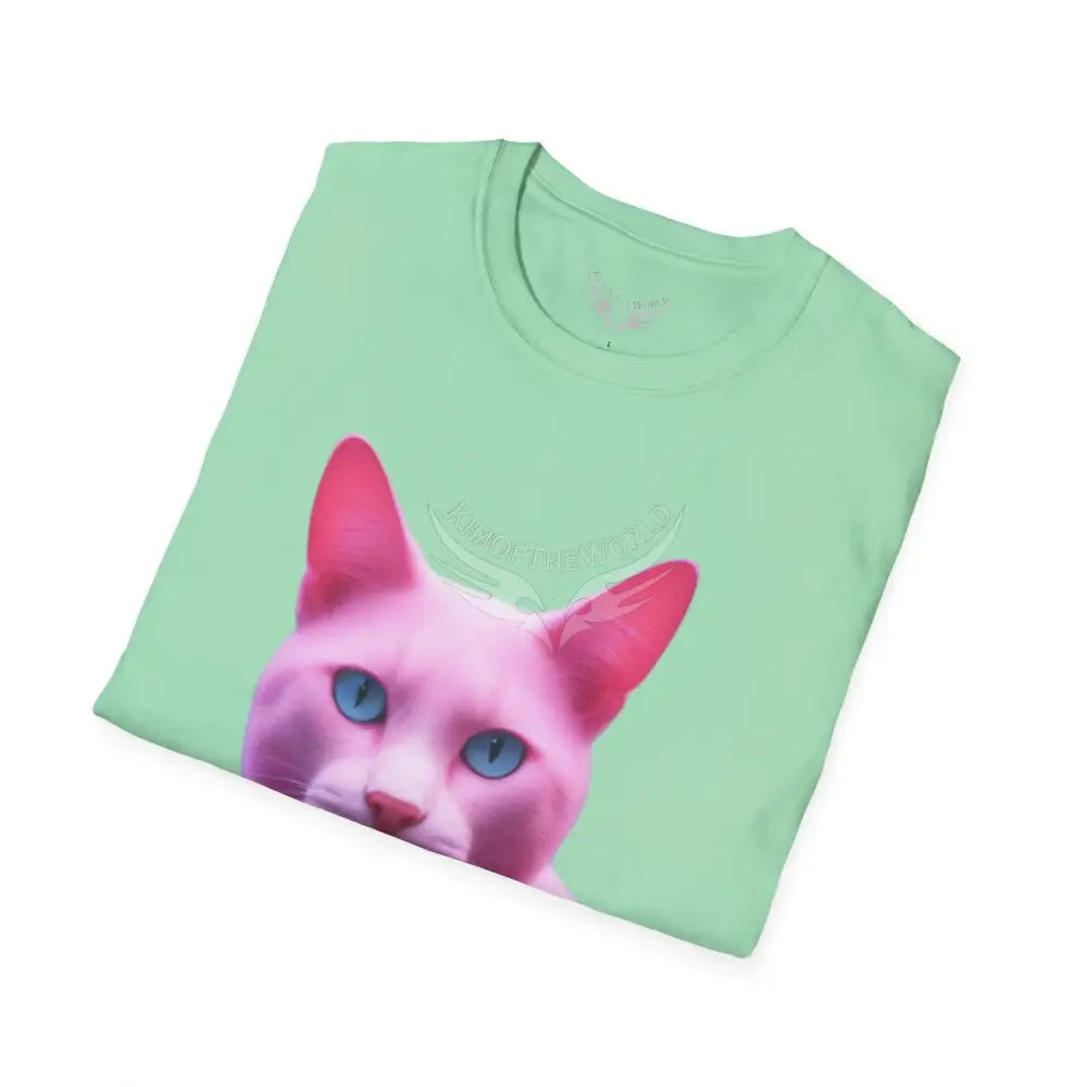 Pink Kitty Cat Parent Tee - Softstyle T-Shirt T-Shirt