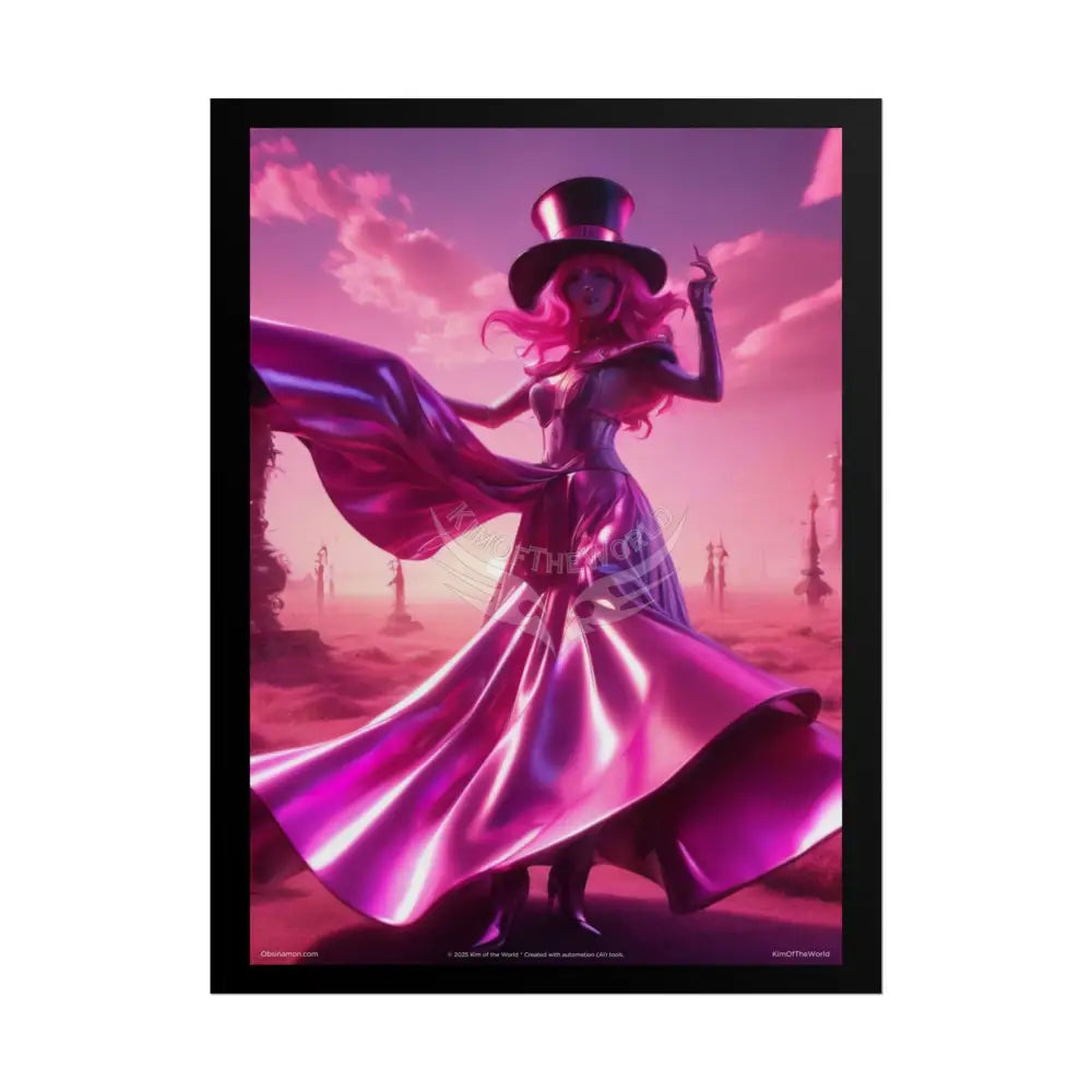 ’Pink Ladies’ Artistic Empowerment Magic Spiritual Levitating Queen Woman Small Vaporwave Girl - Women’s Movement Art