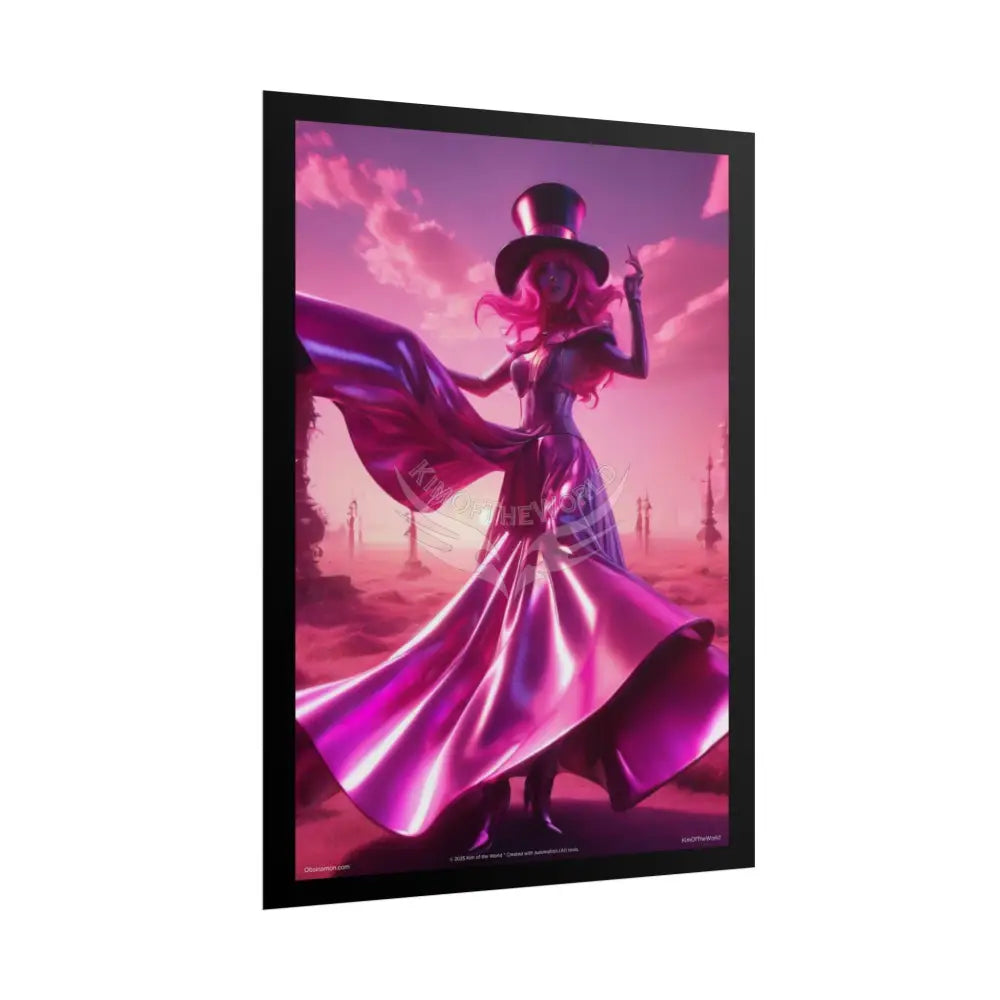 ’Pink Ladies’ Artistic Empowerment Magic Spiritual Levitating Queen Woman Small Vaporwave Girl - Women’s Movement Art