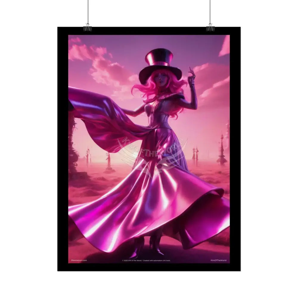 ’Pink Ladies’ Artistic Empowerment Magic Spiritual Levitating Queen Woman Small Vaporwave Girl - Women’s Movement Art